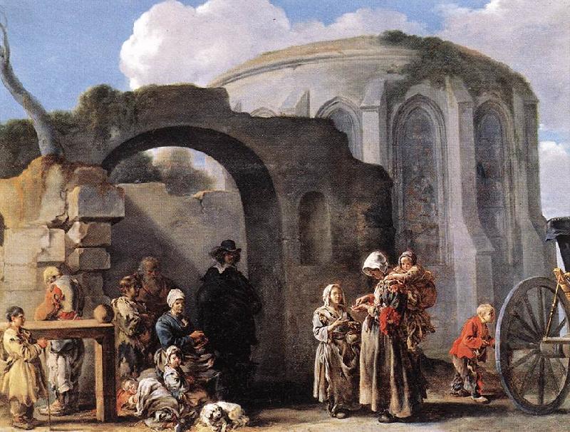 Bourdon, Sebastien The Beggars oil painting image